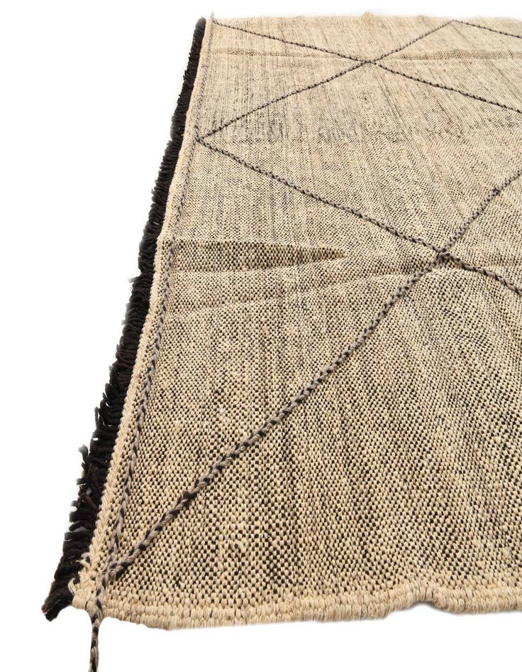 Detail image of  7' x 10'  Hand Knotted Moroccan Wool Rug