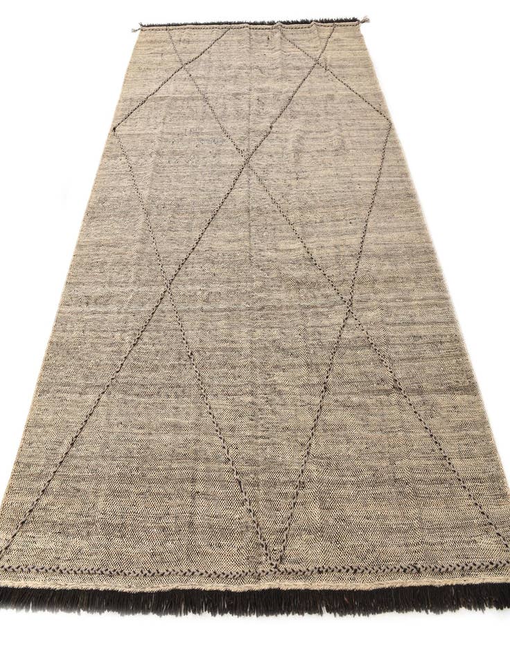 Detail image of  7' x 10'  Hand Knotted Moroccan Wool Rug