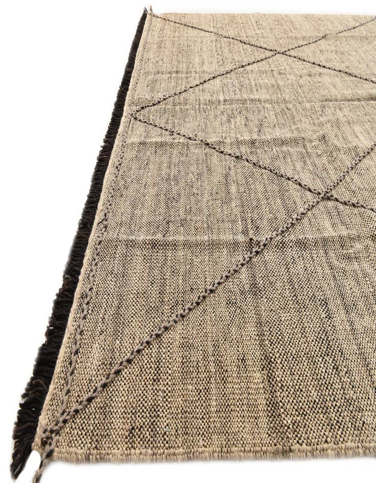 Detail image of  7' x 10'  Hand Knotted Moroccan Wool Rug