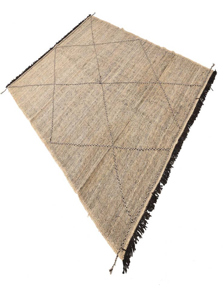 Detail image of  7' x 9' 6  Hand Knotted Moroccan Wool Rug