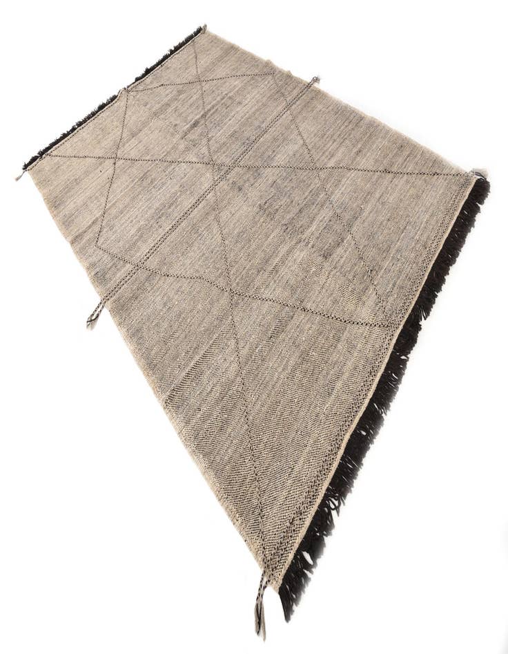 Detail image of  7' x 10'  Hand Knotted Moroccan Wool Rug