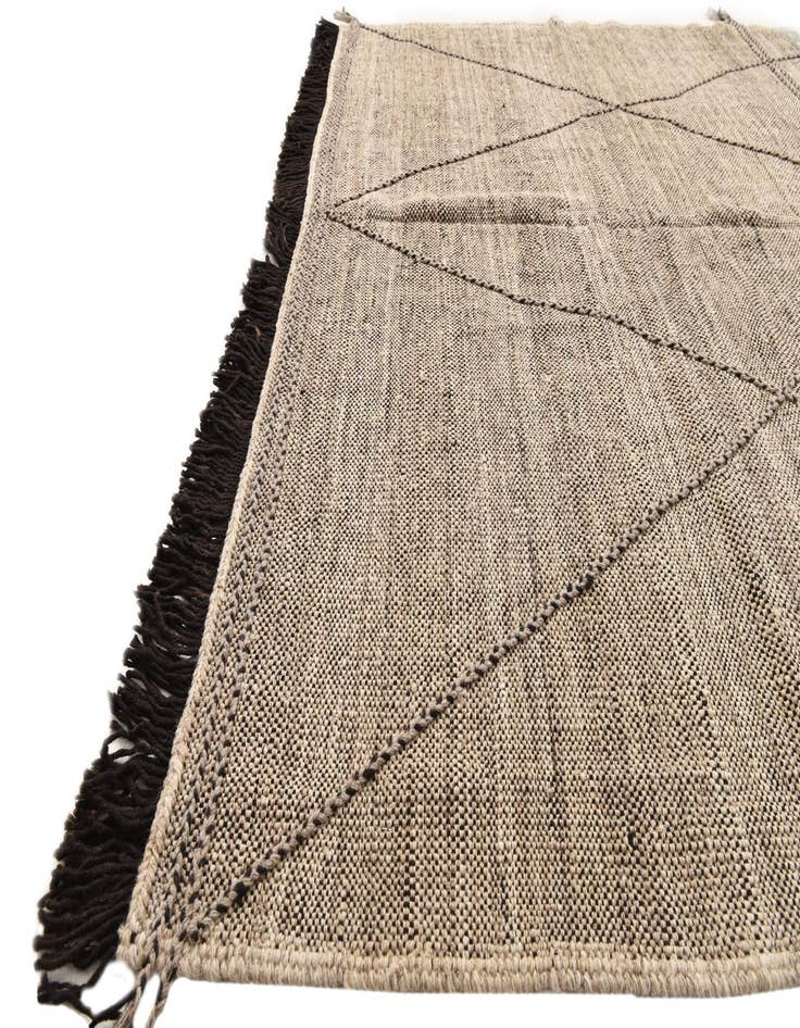 Detail image of  7' x 10'  Hand Knotted Moroccan Wool Rug