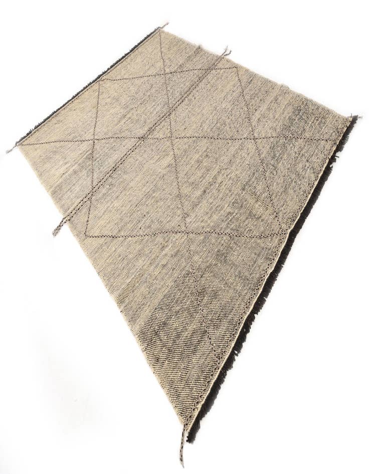 Detail image of  7' 5 x 9' 7  Hand Knotted Moroccan Wool Rug