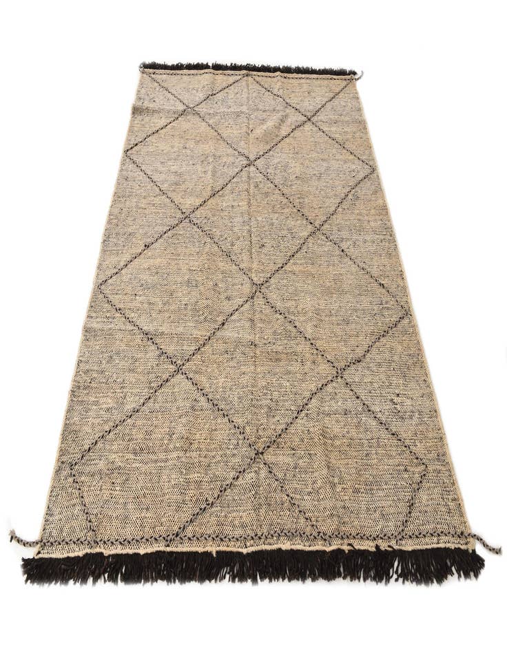 Detail image of  6' 1 x 7' 8  Hand Knotted Moroccan Wool Rug