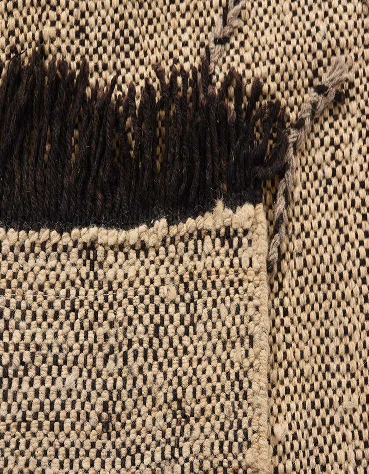 Detail image of  6' 1 x 7' 8  Hand Knotted Moroccan Wool Rug