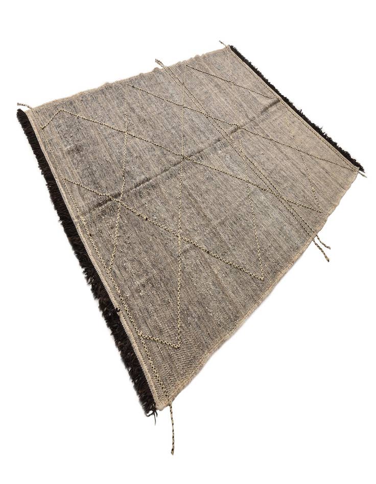 Detail image of  7' x 9' 7  Hand Knotted Moroccan Wool Rug