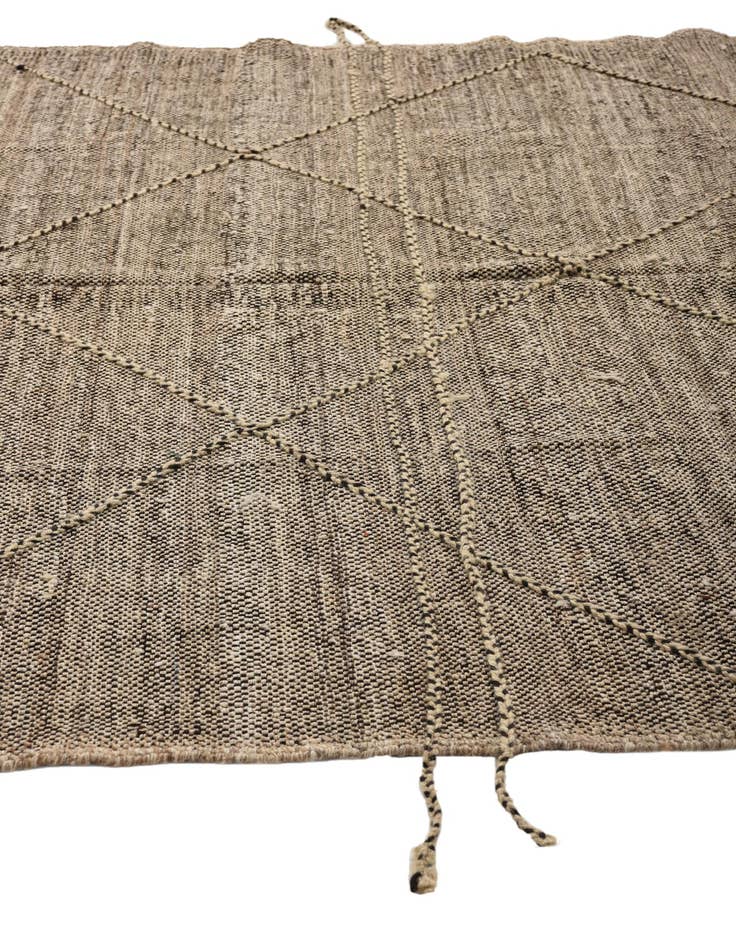 Detail image of  7' x 9' 7  Hand Knotted Moroccan Wool Rug