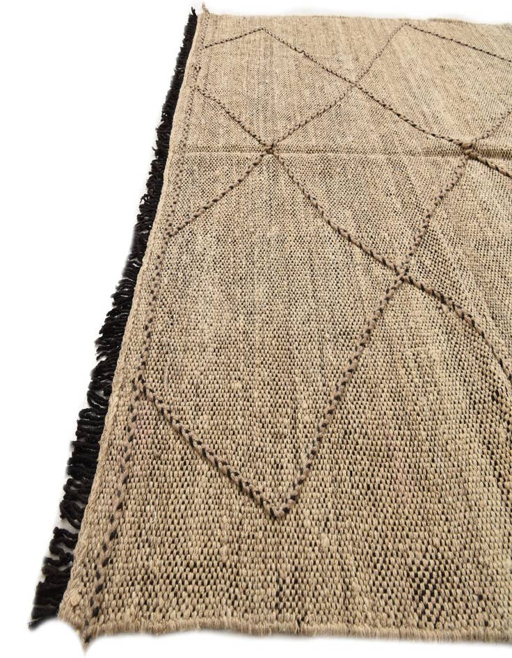 Detail image of  6' x 8'  Hand Knotted Moroccan Wool Rug