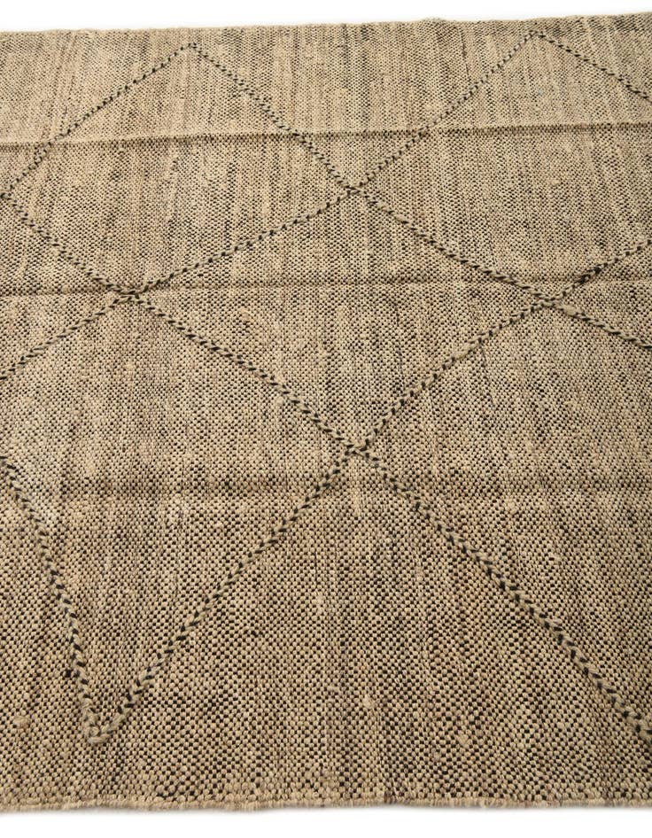 Detail image of  5' 8 x 7' 9  Hand Knotted Moroccan Wool Rug