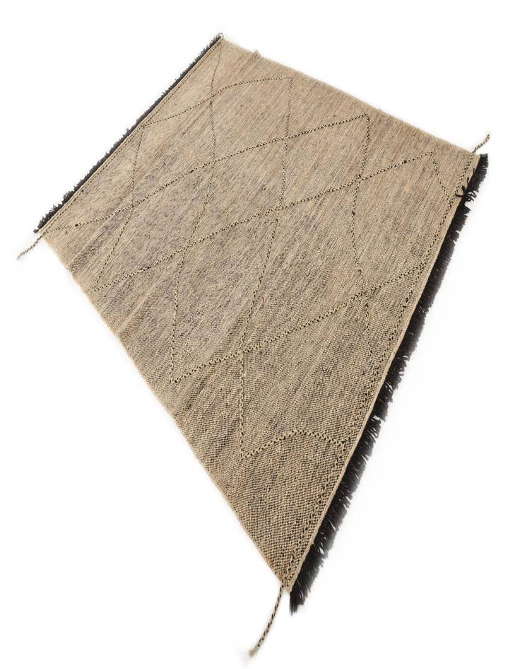 Detail image of  6' 1 x 7' 8  Hand Knotted Moroccan Wool Rug