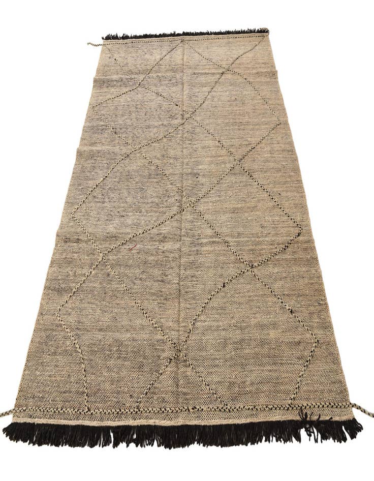 Detail image of  6' 1 x 7' 8  Hand Knotted Moroccan Wool Rug