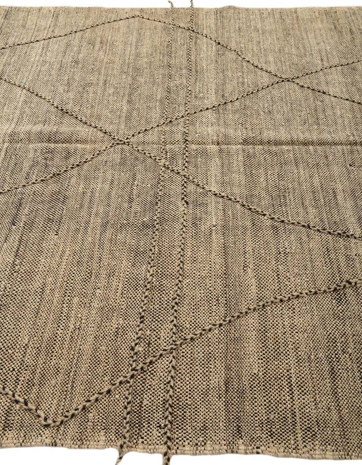 Detail image of  6' 10 x 9' 7  Hand Knotted Moroccan Wool Rug