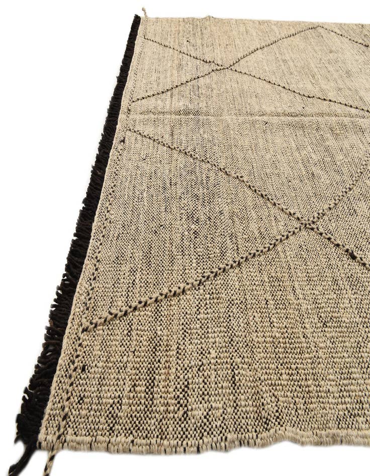 Detail image of  6' x 7' 10  Hand Knotted Moroccan Wool Rug