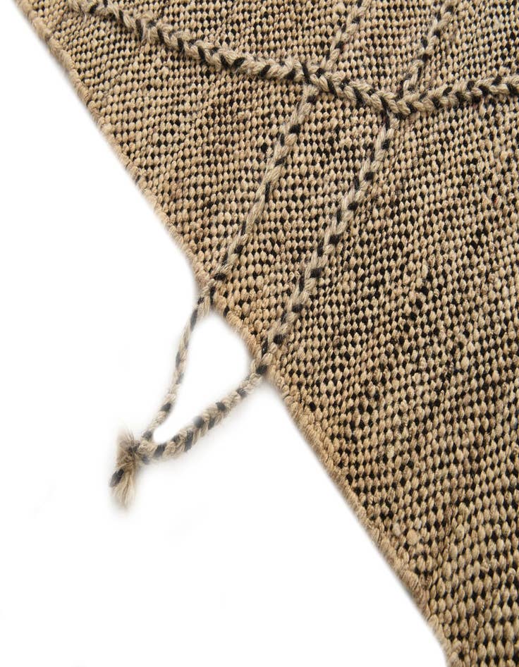 Detail image of  6' 1 x 7' 8  Hand Knotted Moroccan Wool Rug