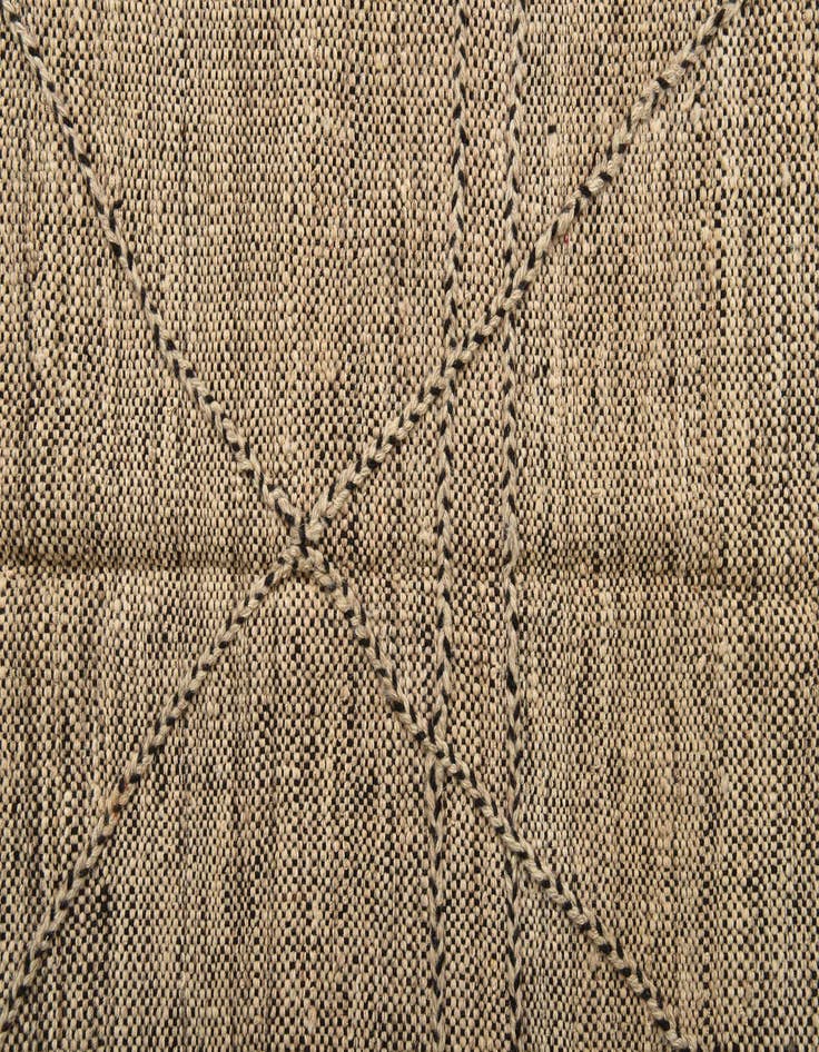 Detail image of  6' 1 x 7' 8  Hand Knotted Moroccan Wool Rug