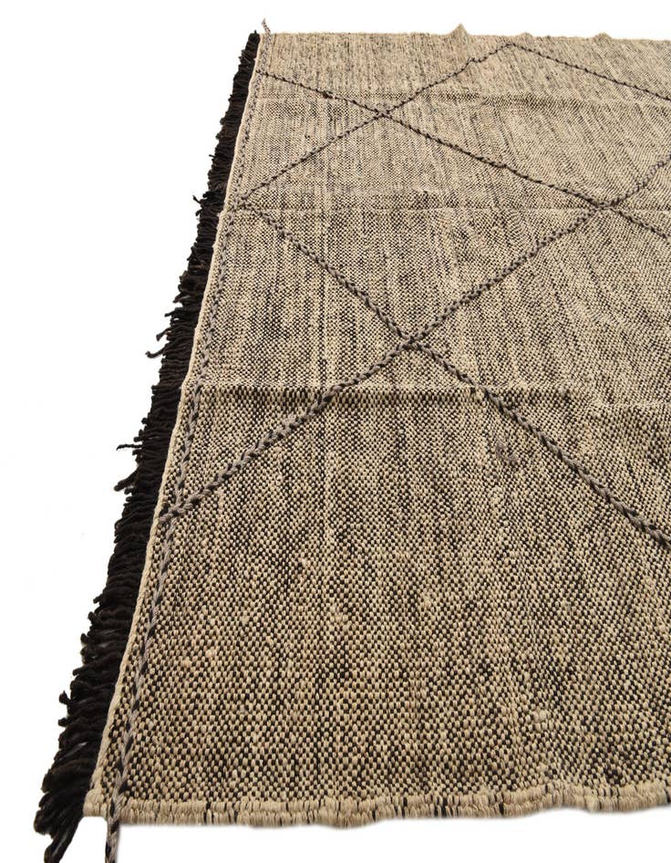 Detail image of  5' 10 x 7' 7  Hand Knotted Moroccan Wool Rug