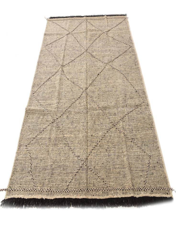 Detail image of  6' 2 x 7' 7  Hand Knotted Moroccan Wool Rug