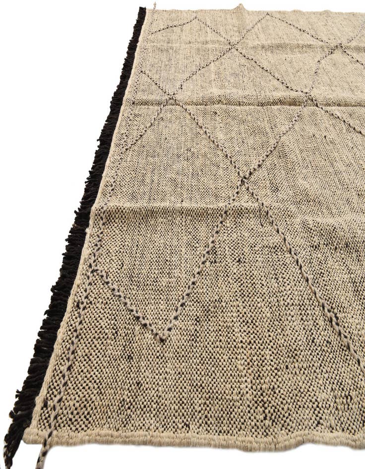 Detail image of  6' 2 x 7' 7  Hand Knotted Moroccan Wool Rug