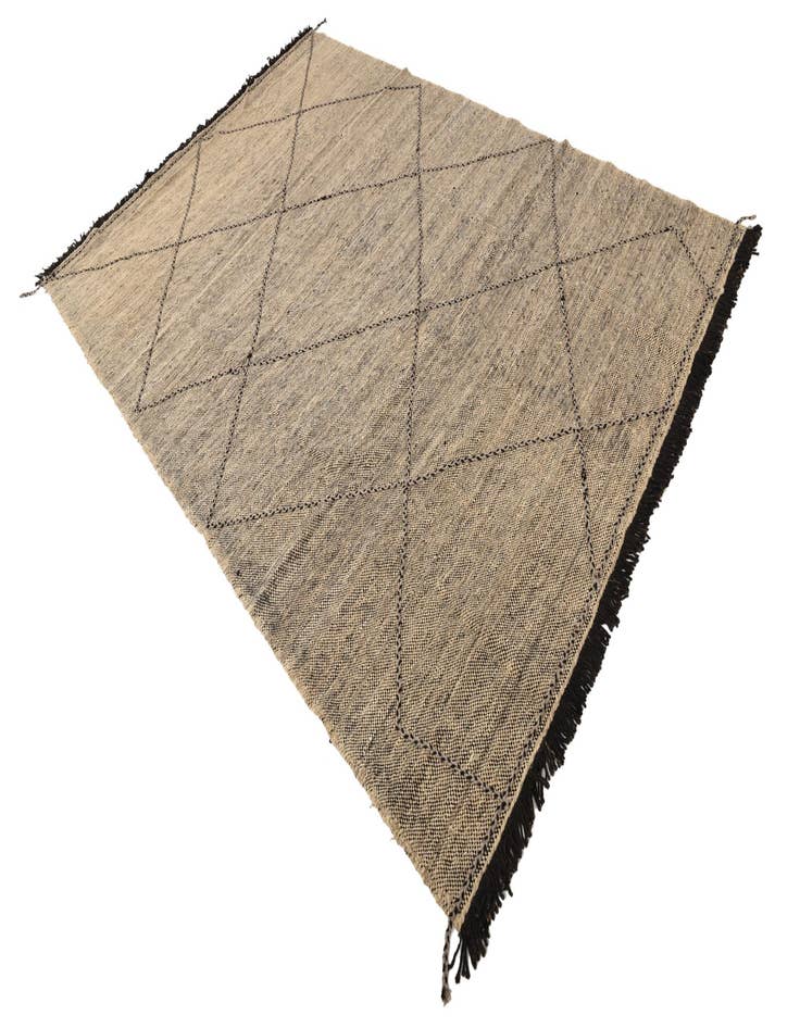 Detail image of  7' x 10'  Hand Knotted Moroccan Wool Rug