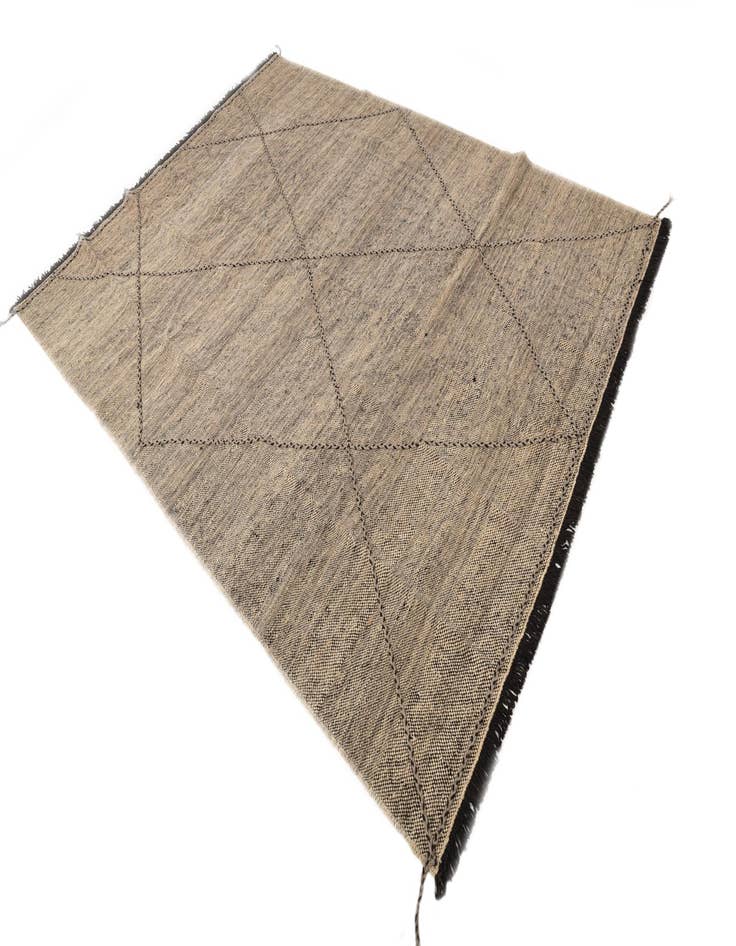 Detail image of  7' 1 x 9' 8  Hand Knotted Moroccan Wool Rug