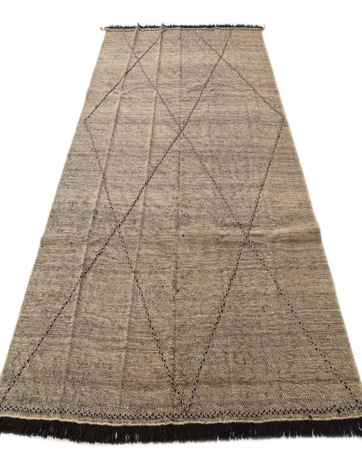 Detail image of  7' 1 x 9' 8  Hand Knotted Moroccan Wool Rug