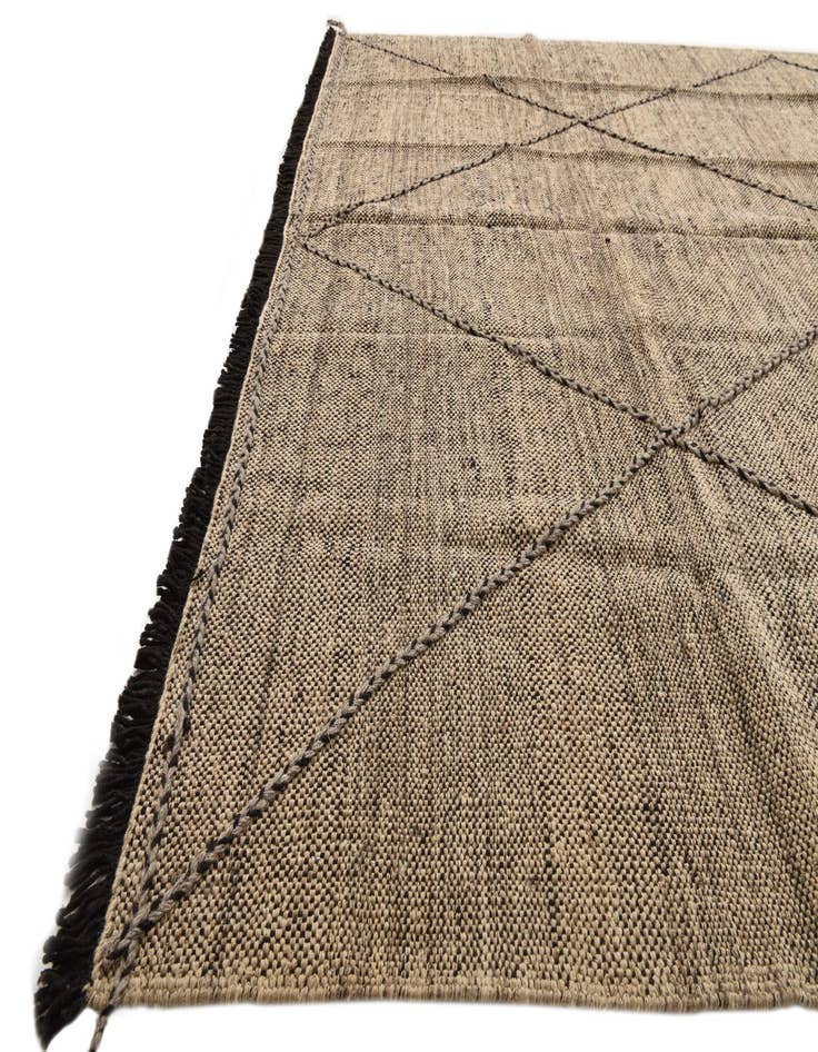 Detail image of  7' 1 x 9' 8  Hand Knotted Moroccan Wool Rug