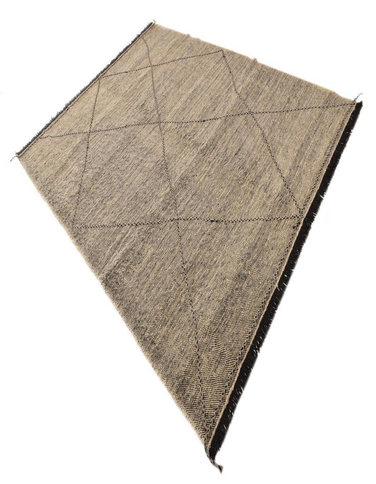 Detail image of  7' 4 x 9' 7  Hand Knotted Moroccan Wool Rug