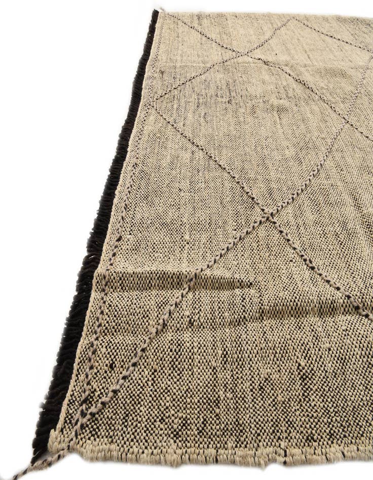 Detail image of  7' x 9' 6  Hand Knotted Moroccan Wool Rug