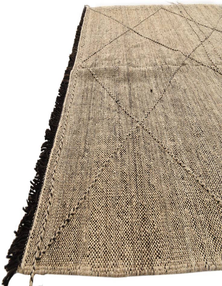 Detail image of  6' 10 x 9' 8  Hand Knotted Moroccan Wool Rug