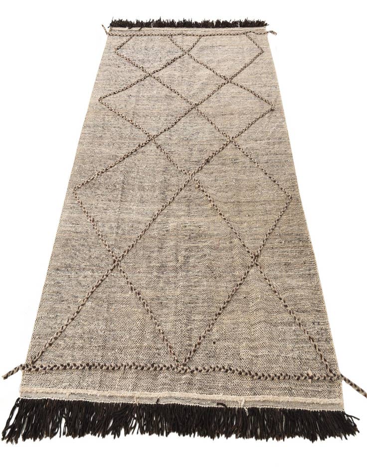 Detail image of  5' 9 x 8'  Hand Knotted Moroccan Wool Rug