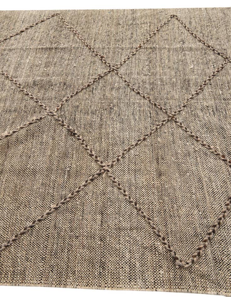 Detail image of  5' 9 x 8'  Hand Knotted Moroccan Wool Rug