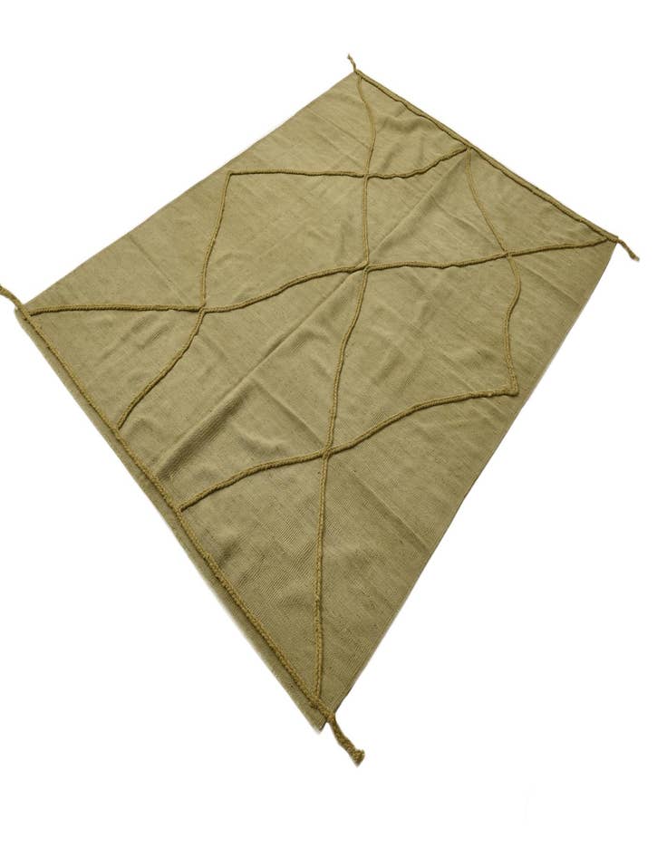 Detail image of  5' 10 x 7' 6  Hand Knotted Moroccan Wool Rug