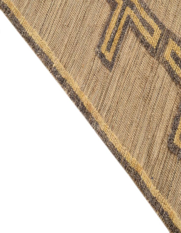 Detail image of  4' 10 x 7' 4  Hand Knotted Moroccan Wool Rug