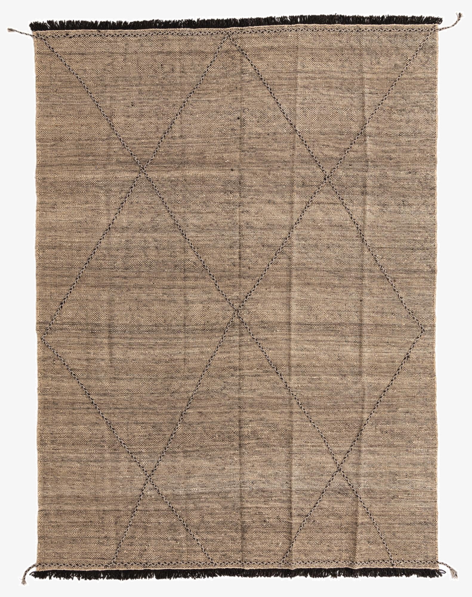  7' 1 x 9' 8  Hand Knotted Moroccan Wool Rug