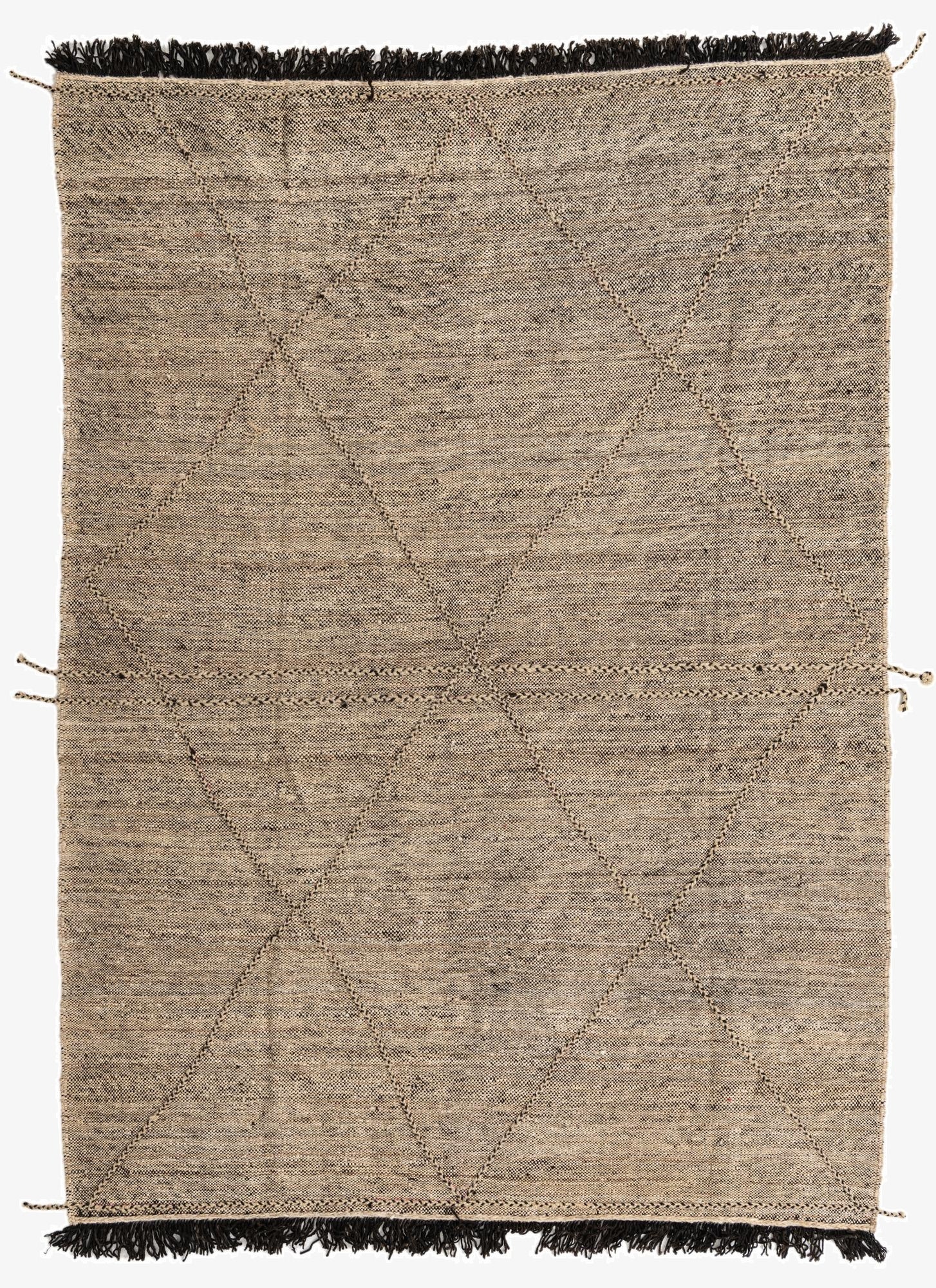  7' x 9' 7  Hand Knotted Moroccan Wool Rug