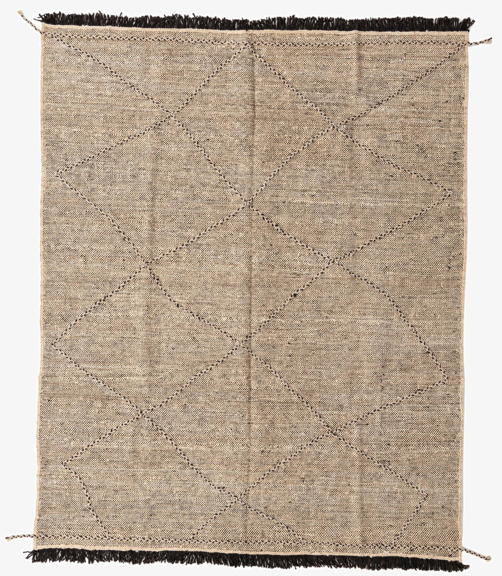  6' 2 x 7' 7  Hand Knotted Moroccan Wool Rug