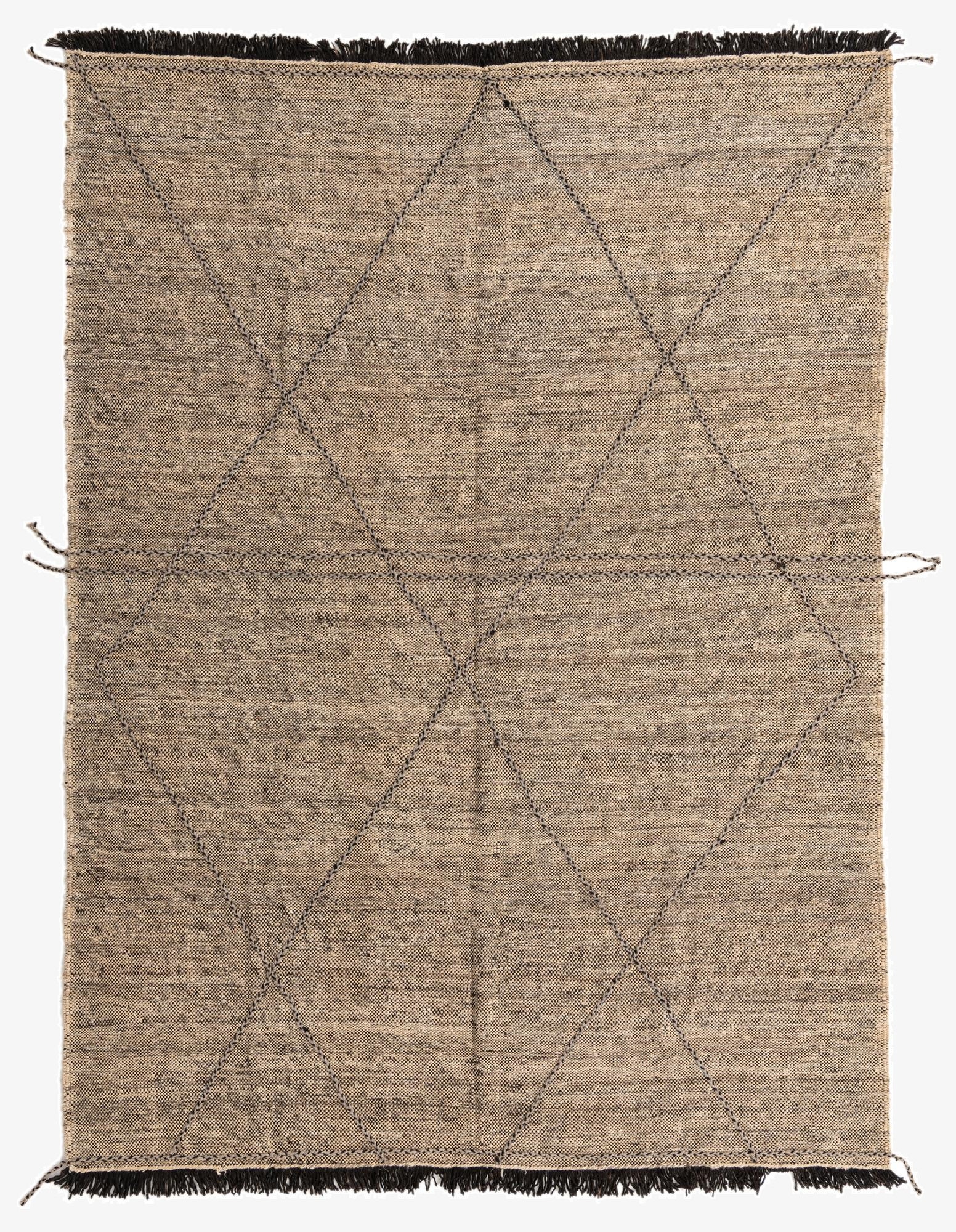  7' 2 x 9' 9  Hand Knotted Moroccan Wool Rug