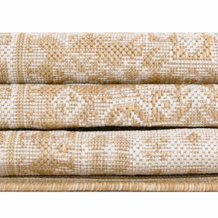 Natural 10' x 14' Aztec Indoor / Outdoor Rug | Rugs.com