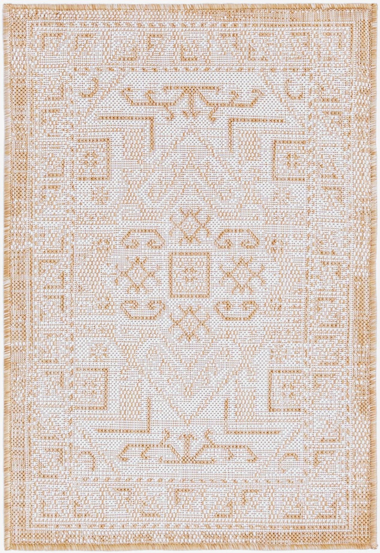  2' x 3'  Washable Aztec Indoor / Outdoor Rug