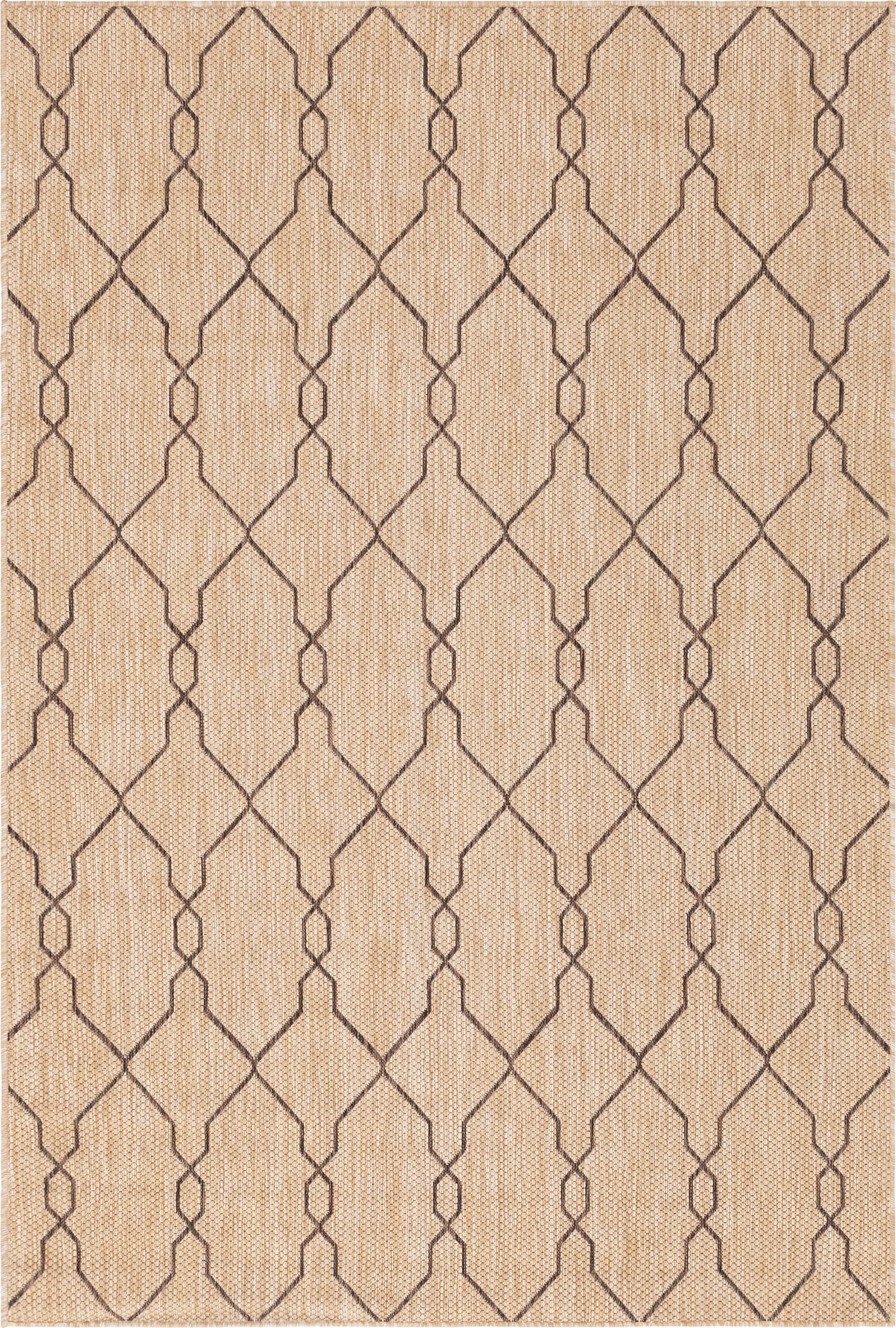  6' x 9'  Washable Lattice Indoor / Outdoor Rug