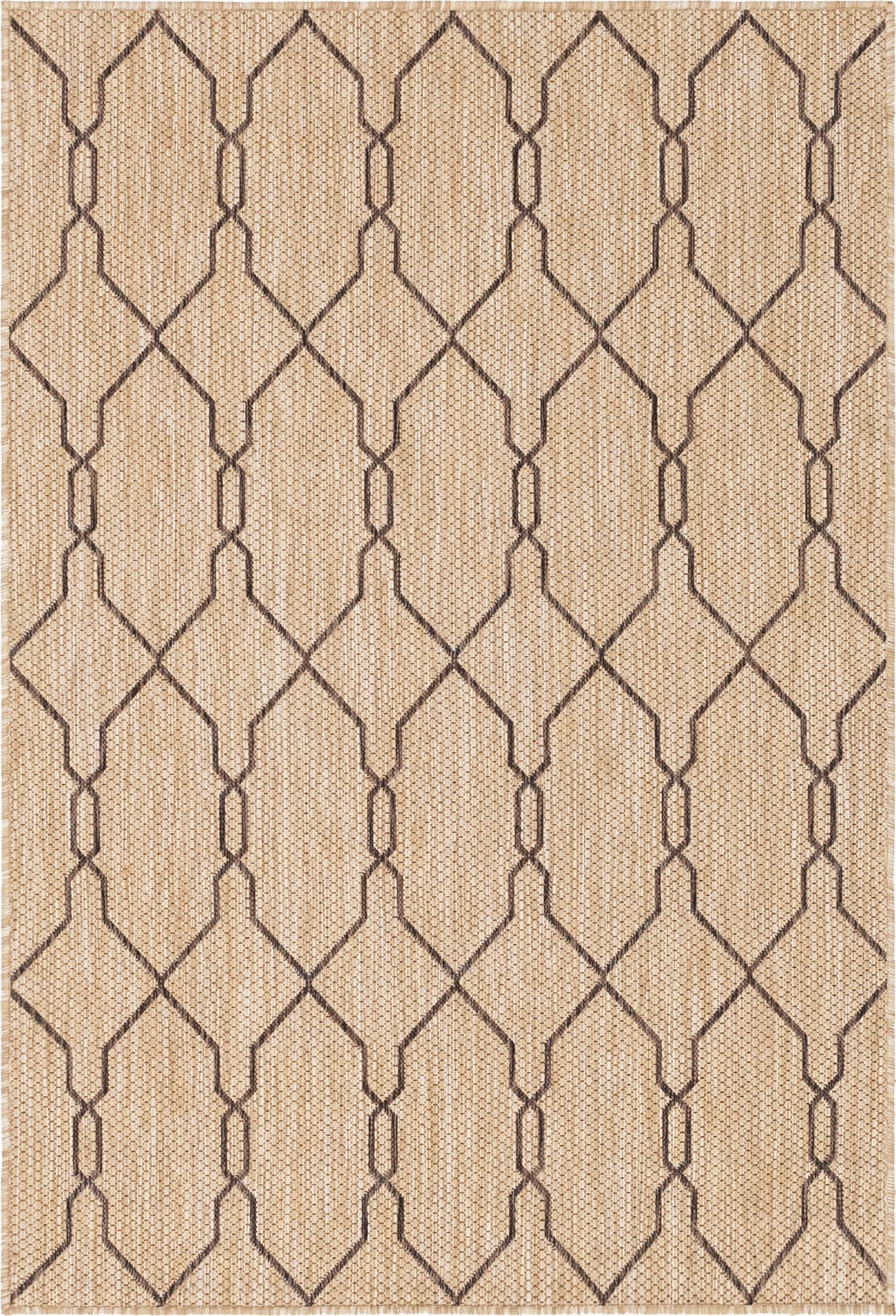  4' x 6'  Washable Lattice Indoor / Outdoor Rug