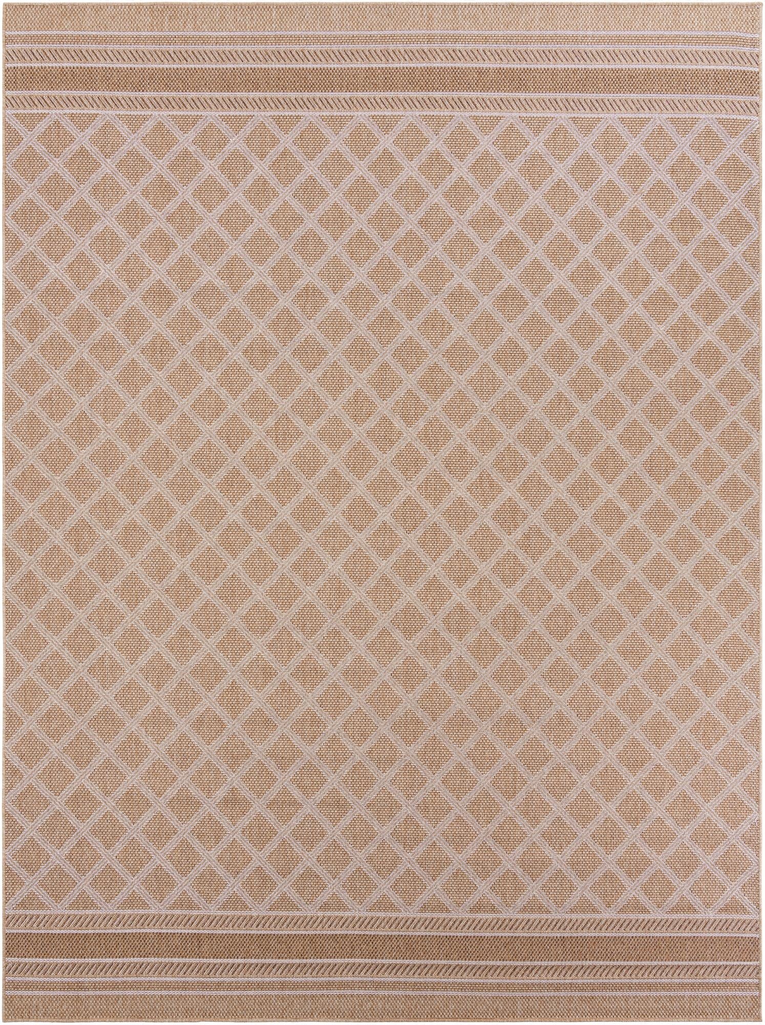  9' x 12'  Washable Lattice Indoor / Outdoor Rug