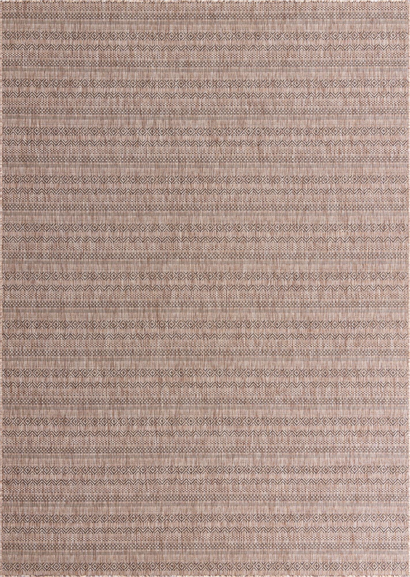  7' 10 x 11'  Washable Ribbon Indoor / Outdoor Rug