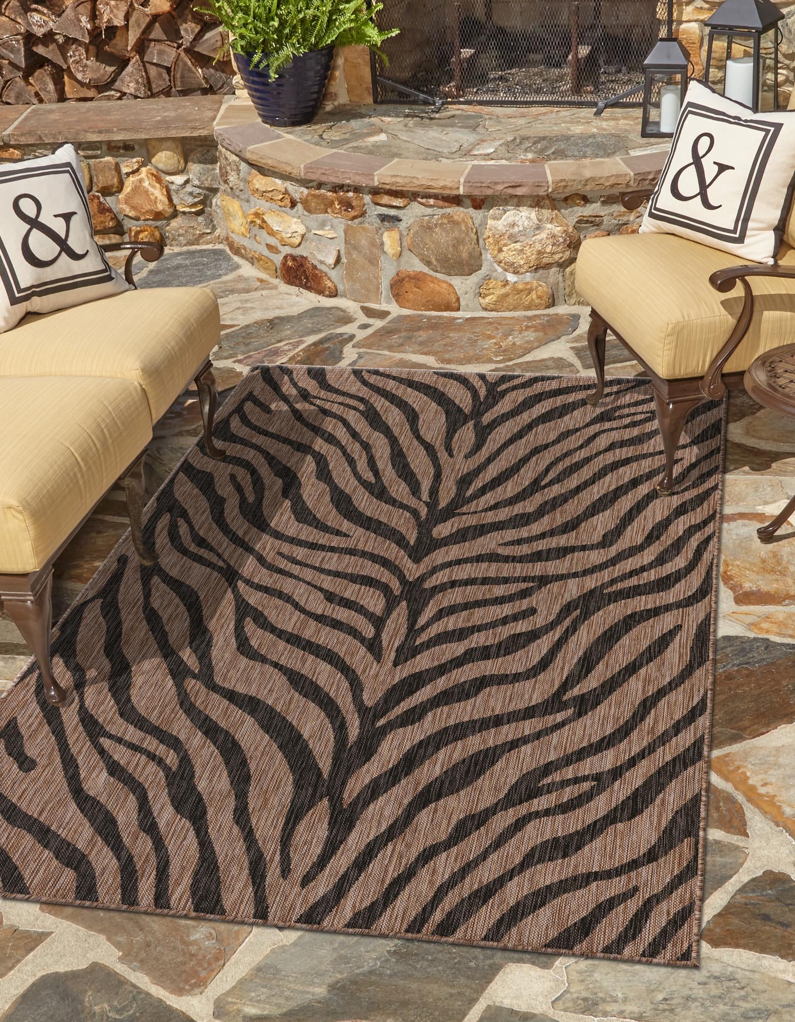 Natural 7' 10 x 11' Safari Indoor / Outdoor Rug | Rugs.com