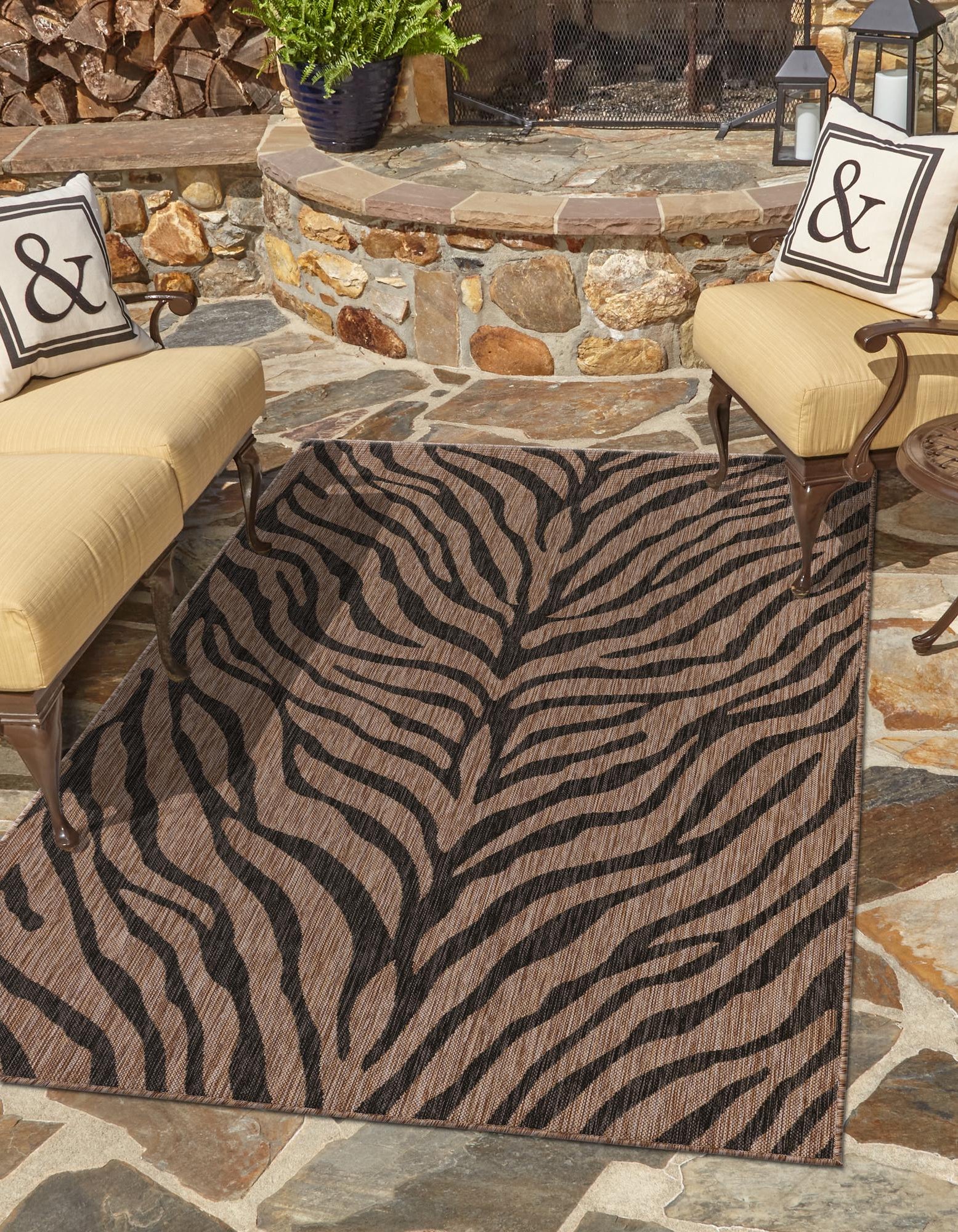 Natural 7' 10 x 11' Safari Indoor / Outdoor Rug | Rugs.com