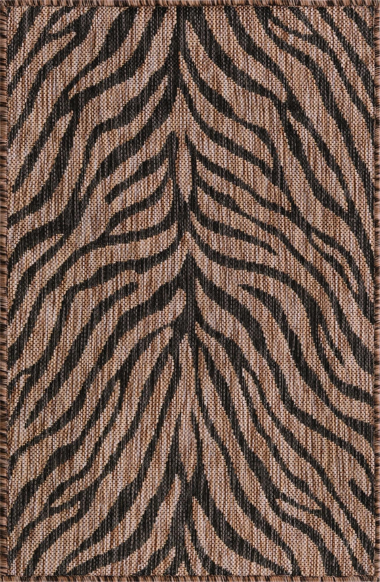  2' x 3'  Washable Safari Indoor / Outdoor Rug
