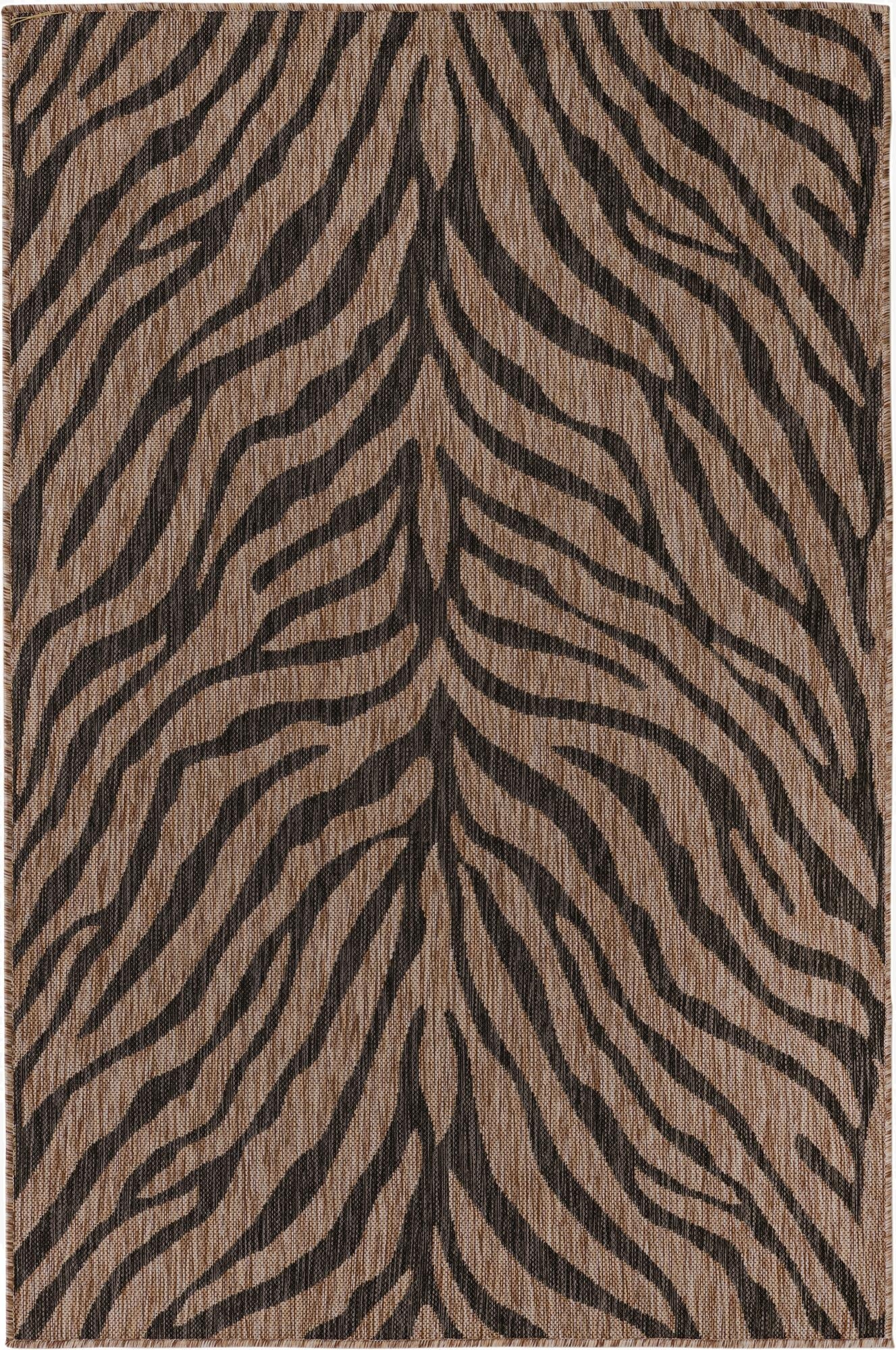  4' x 6'  Washable Safari Indoor / Outdoor Rug