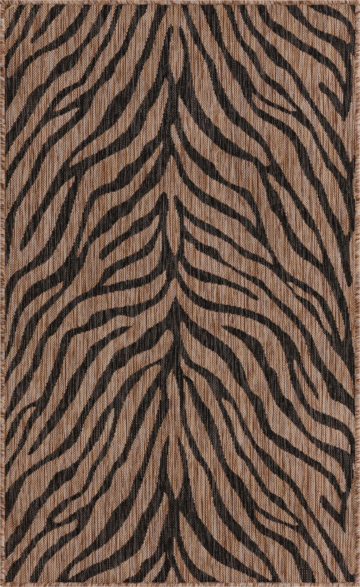  3' x 5' 3  Washable Safari Indoor / Outdoor Rug