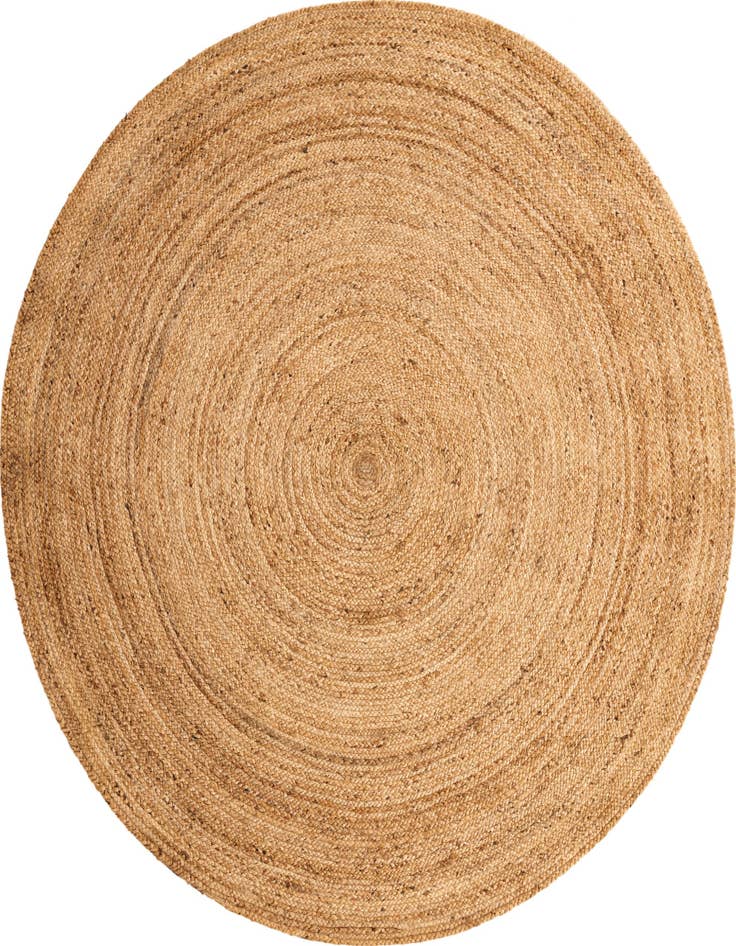 Detail image of  7' 10 x 7' 10  Hand Braided Jute Luxe Round Rug