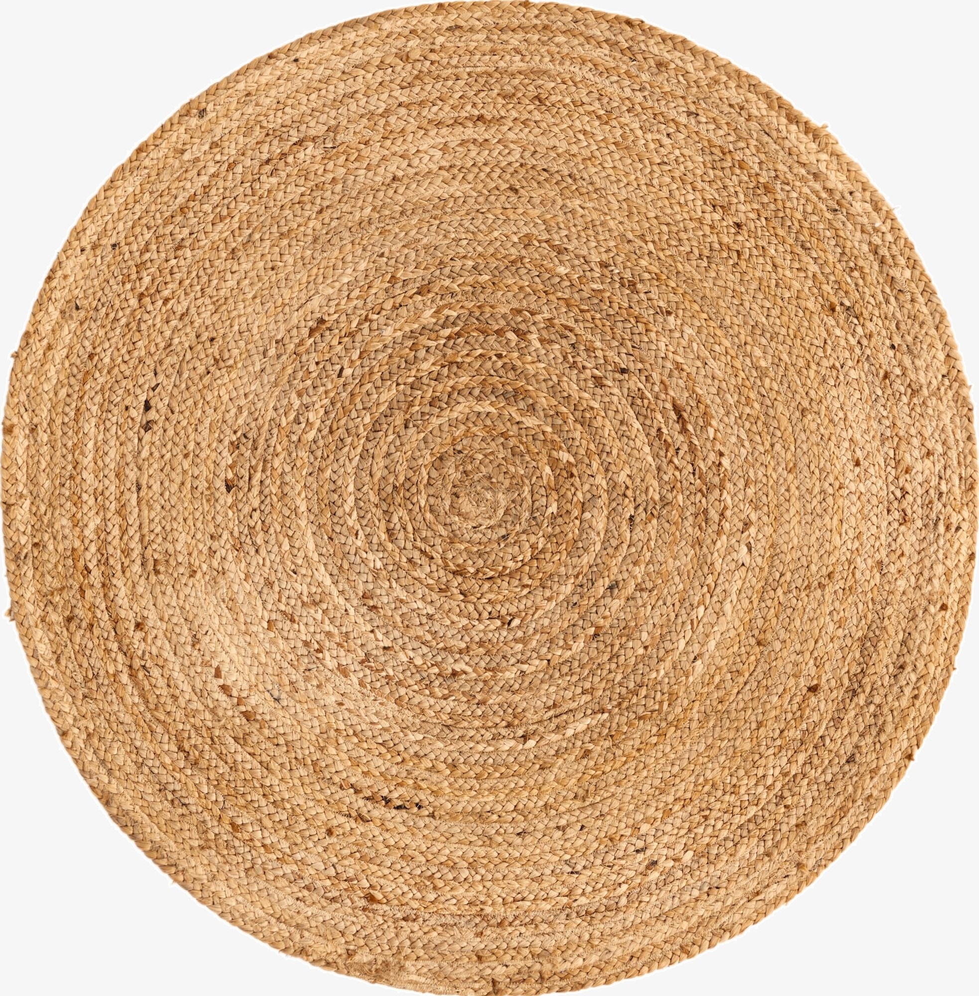  3' 3 x 3' 3  Hand Braided Jute Luxe Round Rug
